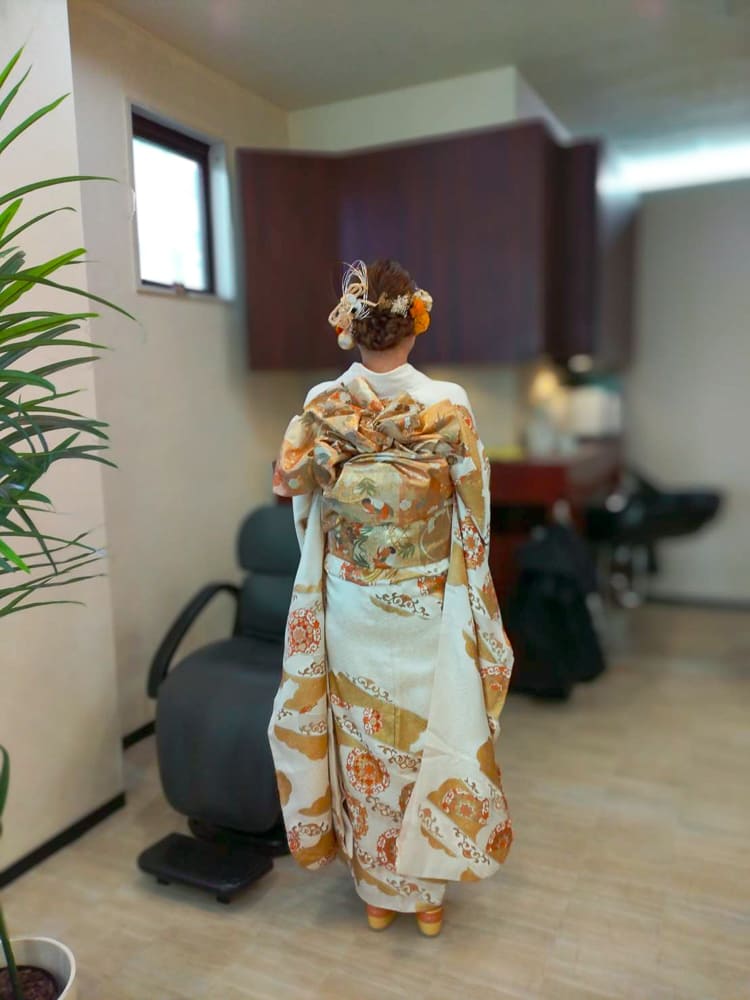 成人式の着付けとヘアセット